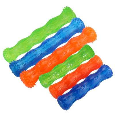 Colorful dog chew toys for agreessive chewers Pet Rubber Chew Bone