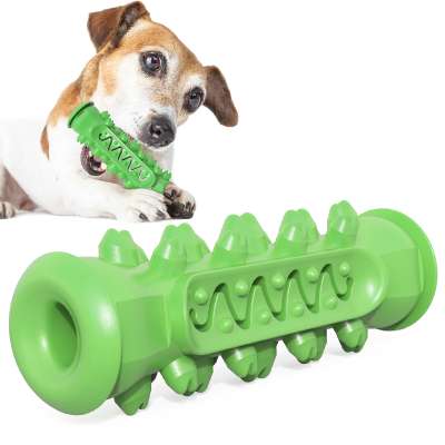 Custom Dental Healthy Eco-Friendly Rubber Puppy Bone Puzzle Toys Durable Dog Activity Toy For Aggressive Chewers