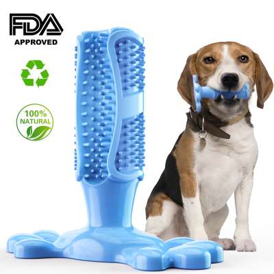 2020 Hot Selling Rubber Clean Dog Toothbrush Toy Chew Teeth Dogs Silicone Pet Toothbrush Set